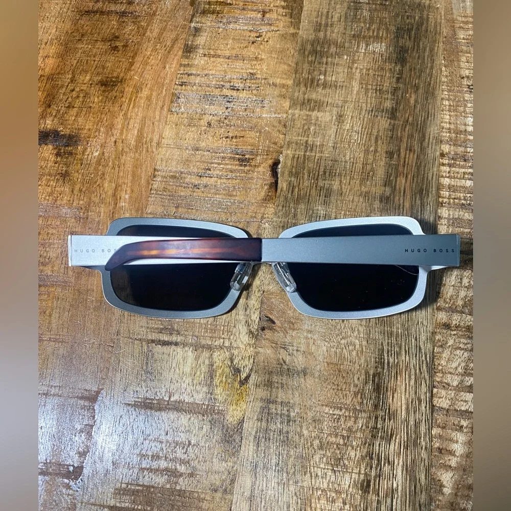 Hugo Boss Sunglasses HB5703 SW Matte Gray Frames with Black Lenses - Mens